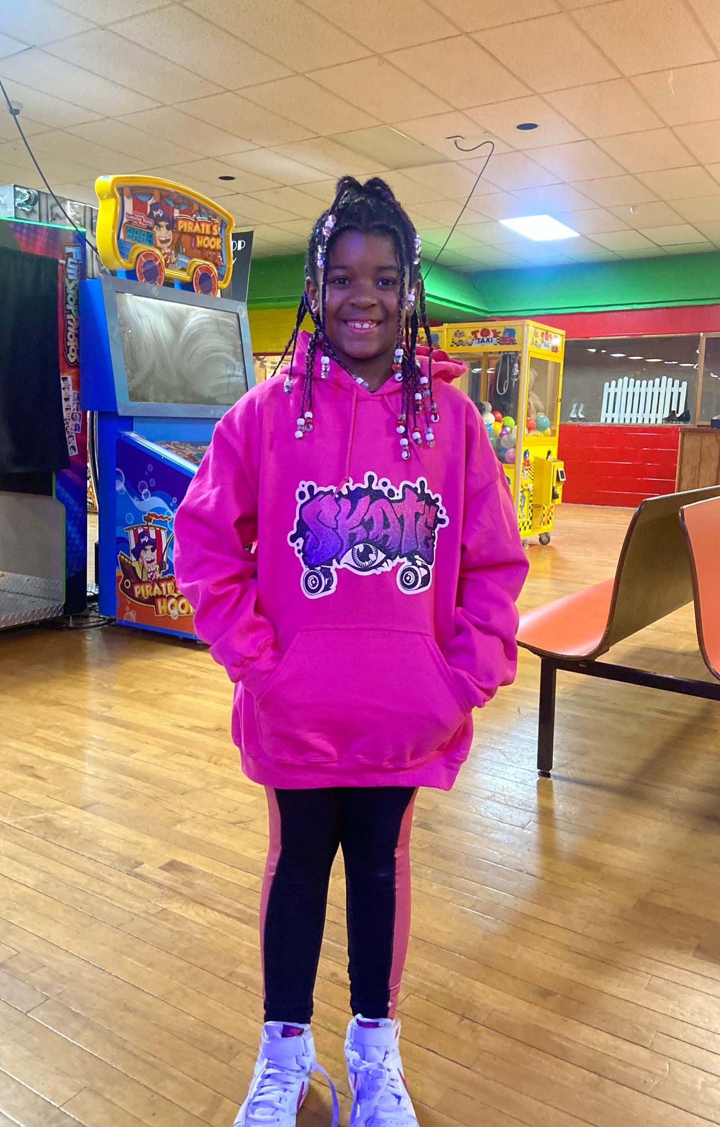 Hot Pink EyeSkate Hoodie